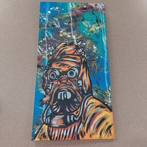 Hand Painted Original Star Wars Art Painting by Artist 12" x 24" Tusken Raider